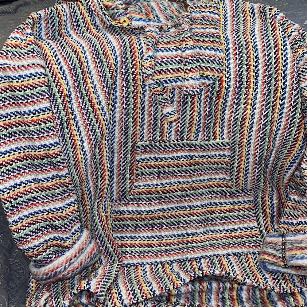 hippie drug rug poncho